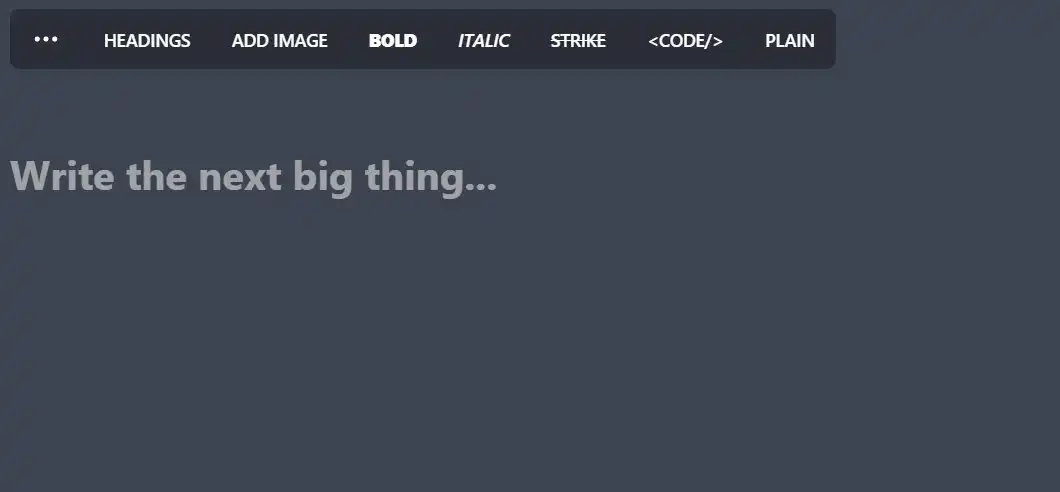 A screenshot of Serenity Editor